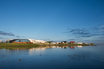 Town of Hofn in Hornafjordur in South Iceland
