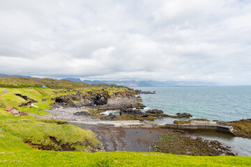 The coastline of Hellnar on Snaefellsnes peninsula in Iceland