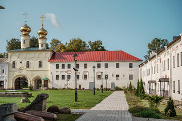 a court of The Tikhvin Monastery of the Dormition of the Mother of God , Russia