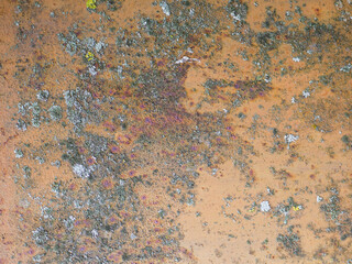 Corroded metal background. Rusted metal wall.