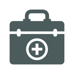 Obraz premium Aid, emergency, kit icon. gray version