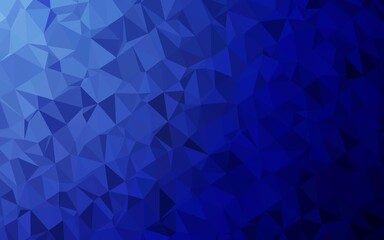 Dark BLUE vector low poly layout.