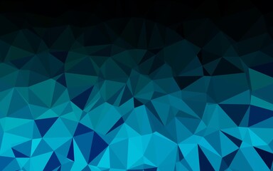 Fototapeta premium Light BLUE vector abstract polygonal layout.