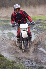 Extreme racing on mud track