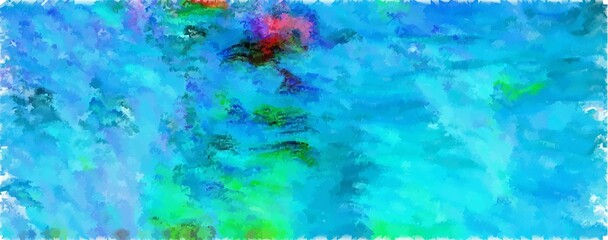 Fototapeta na wymiar Painting of a sea bed.Abstract art.