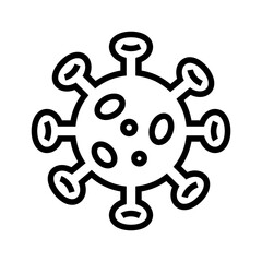 virus icon isolated on white background from coronavirus collection. virus icon trendy and modern virus symbol for logo, web, app, UI. virus icon simple sign. 