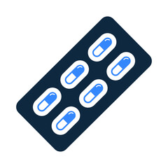 Medicine, pills, tablets icon. Vector graphics