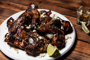 Tequila Lime Grilled Chicken Wings