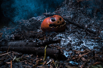 halloween apocalypse orange pumpkin