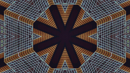 Abstract kaleidoscope background. Beautiful multicolor kaleidoscope texture. Unique kaleidoscope design.