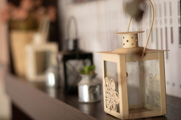 decoración en una biblioteca