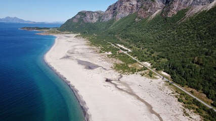 Langsanden Beach Sandhornøy Bodø Helgeland Norway