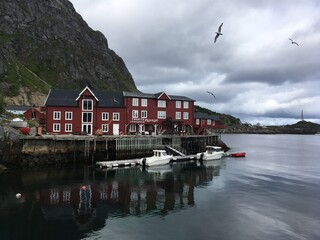 Fototapeta premium Å Historic Fishing Village Lofoten Norway