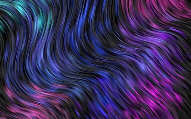 Light Multicolor, Rainbow vector background with lava shapes.