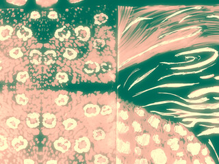 Traditional Fabric.   Arabic Magenta Patchwork.