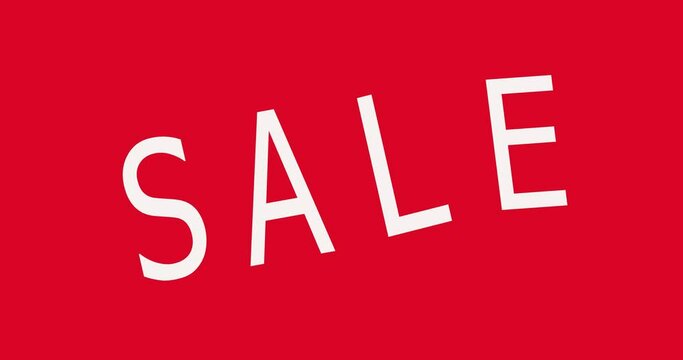 SALE banner template, printable flyers, red color, for advertisement, animation	
