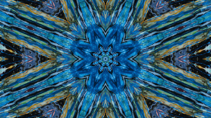 Abstract kaleidoscope background. Beautiful multicolor kaleidoscope texture. Unique kaleidoscope...