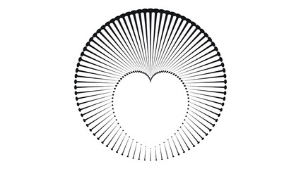 Lines in Circle Form . Spiral Vector Illustration .Technology round Logo . Design element . Abstract Geometric shape .