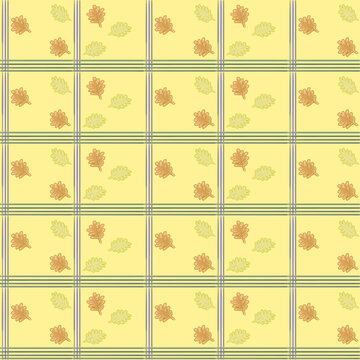 Seamless pattern plaid oak