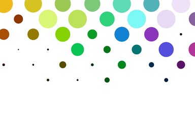 Fototapeta na wymiar Light Multicolor, Rainbow vector background with bubbles.