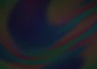 Dark Black vector blurred and colored background.