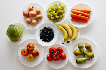 Obst und Gemüse getrennt lagern