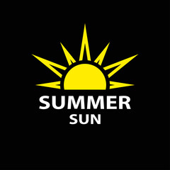 Sun icon. Trendy vector summer symbol for website design, web button, mobile app. Vector illustration