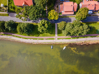 Fototapeta premium Juodkrante fisherman village in Curonian spit, Lithuania
