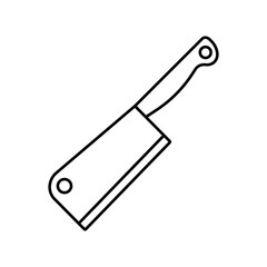 butcher icon element of kitchen icon for mobile concept and web apps. Thin line frying pan icon can be used for web and mobile. Premium icon on white background