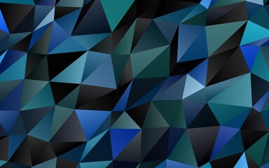 Light BLUE vector blurry triangle pattern.