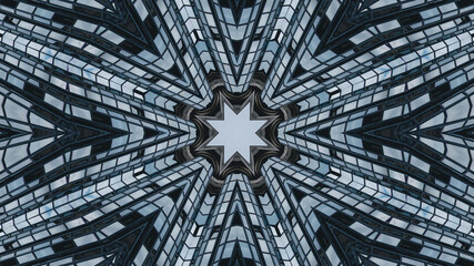 Abstract kaleidoscope background. Beautiful multicolor kaleidoscope texture. Unique kaleidoscope design.
