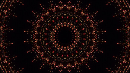 Abstract kaleidoscope background. Beautiful multicolor kaleidoscope texture. Unique kaleidoscope design.