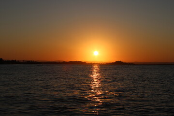 Fototapeta premium SUNSET ON THE BEACH 