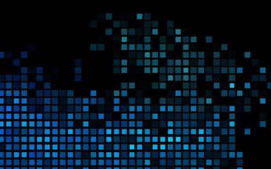 Dark BLUE vector background with rectangles.