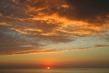 Obraz premium Sunset Over the Pacific