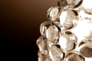 Foscarini's Caboche spheres detail on low light background