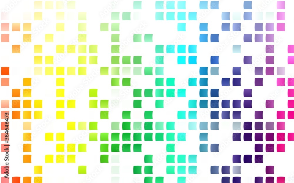 Poster light multicolor, rainbow vector background with rectangles.