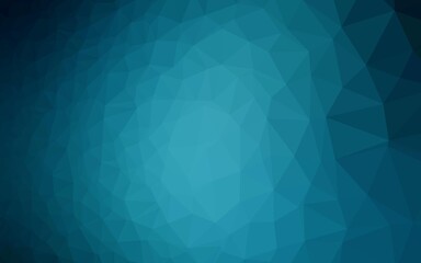 Fototapeta premium Light BLUE vector polygonal background.