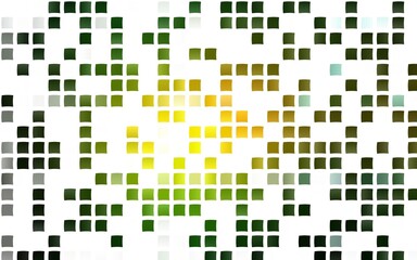 Light Green, Yellow vector background with rectangles.