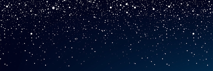 Snow. Realistic snow overlay background. Snowfall, snowflakes in different shapes and forms. Snowfall isolated on background. vector