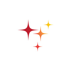 Star logo template vector icon illustration