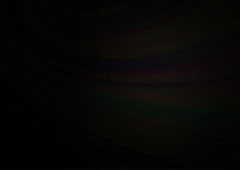Fototapeta premium Dark Black vector abstract blurred template.