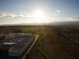 Sunset in the mountains