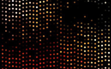 Dark Yellow, Orange vector template with circles.