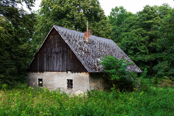 Fototapeta na wymiar Country Landscape in the Rychlebske Mountains, Northern Moravia, Czech Republic