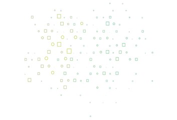 Light Multicolor, Rainbow vector backdrop with dots, spots, cubes.