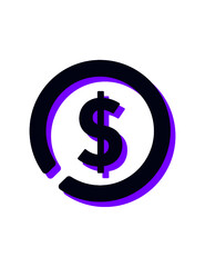 icono vectorial moneda pesos