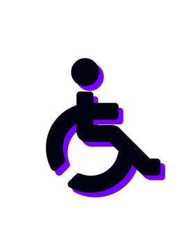 icono vectorial silla de ruedas