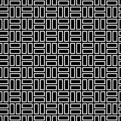 Seamless pattern with parquet ornament. Bricks cladding floor. Rectangle slabs tessellation image. Repeated stones ornamental background. Mosaic motif. Flooring wallpaper. Digital paper. Vector art.