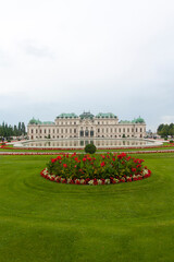 Palacio barroco Belvedere en la ciudad de Viena, en el pais de Austria